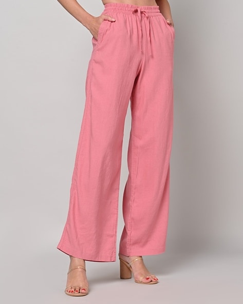 Buy Pink Trousers & Pants for Women by Marks & Spencer Online