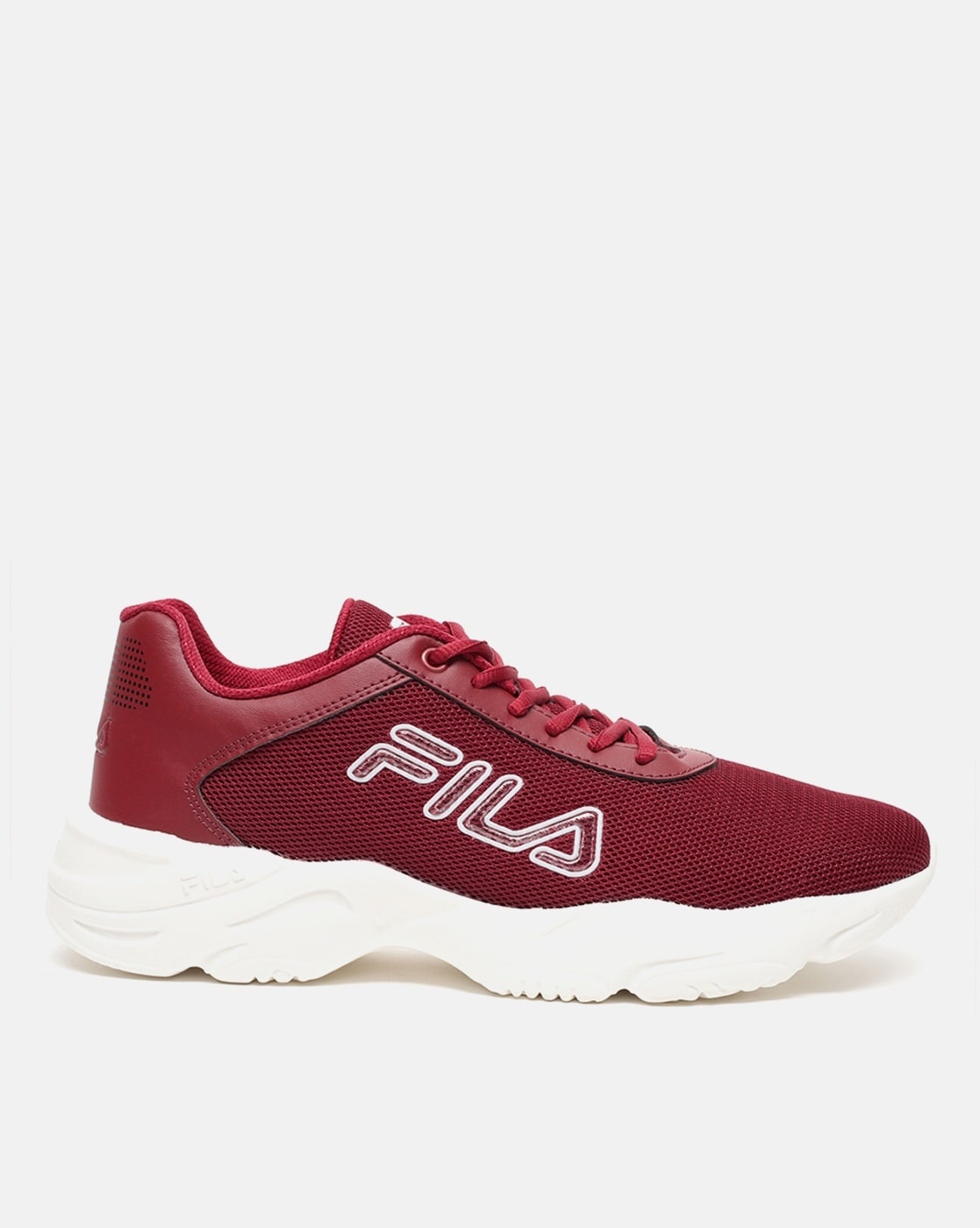 Red on sale fila trainers