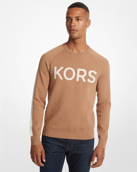 michael kors sweaters mens brown