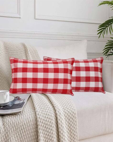 Checkered good Pillow case set of 2