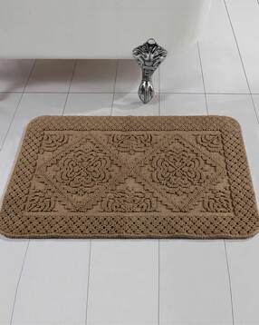 saral home Patterened Antiskid Bath Mat 25" x 17"-picture-36
