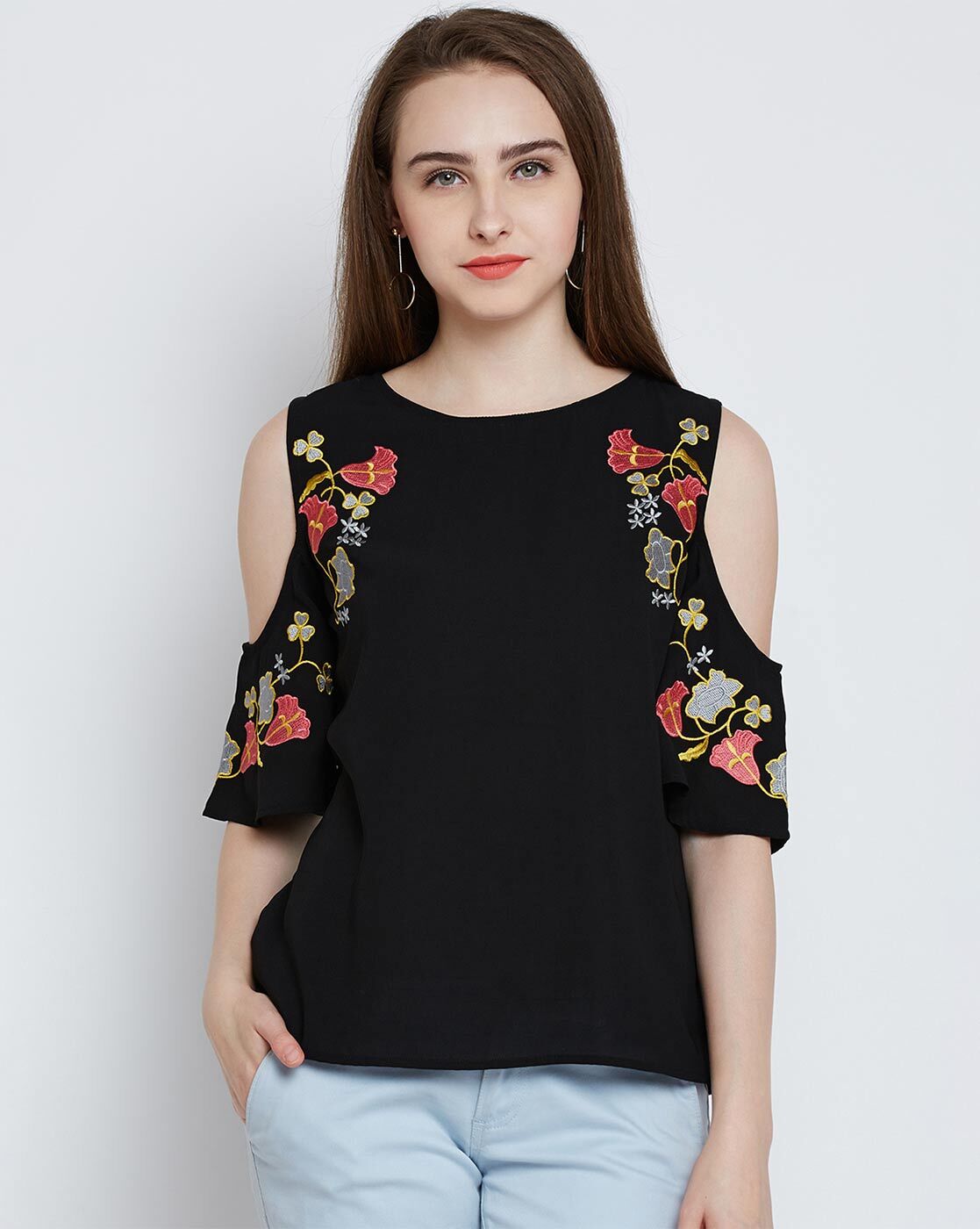 Buy Black Tops for Women by Rare Online