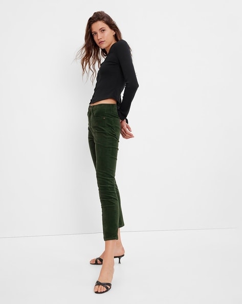 Buy Women Textured Elasticated Waist Flared Corduroy Trousers from Max at  just INR 12990