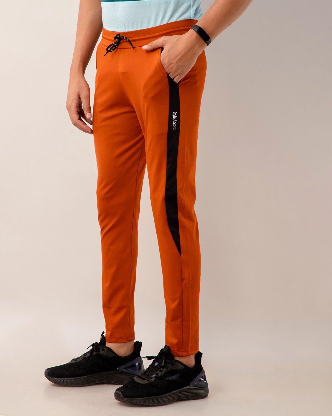 Buy Rust Track Pants for Men by STYLE ACCORD Online