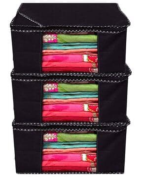 Set of 3 Non-Woven Saree Organisers