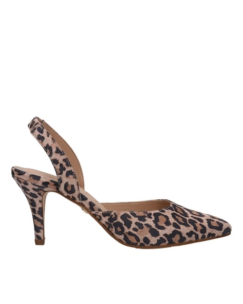 Cheetah print 2025 chunky heels