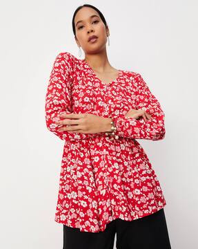 Buy Red Tops for Women by MAX Online Ajio