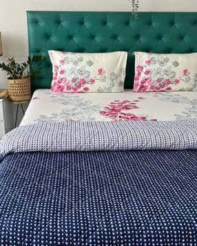 urban space Printed Double Bedsheet & Comforter Set with Pillow Covers-picture-49