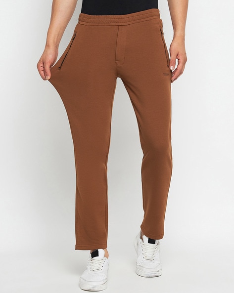 Tan track online pants