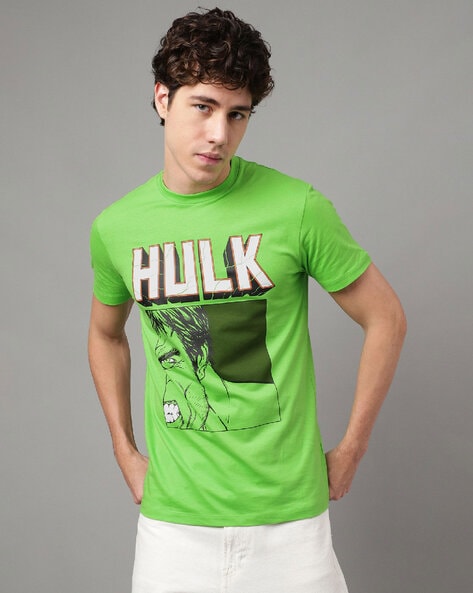 Regular Fit Printed Crew-Neck T-Shirt