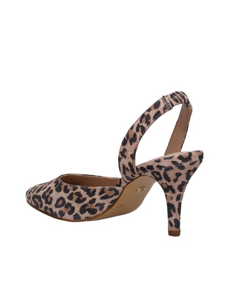 Cheetah on sale slingback shoes