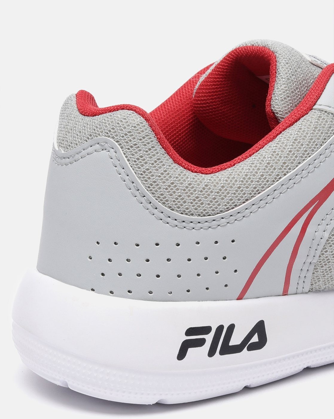 Grey and pink fila clearance shoes