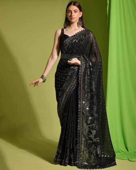 Buy Aqua Sarees for Women by SHAILY Online | Ajio.com