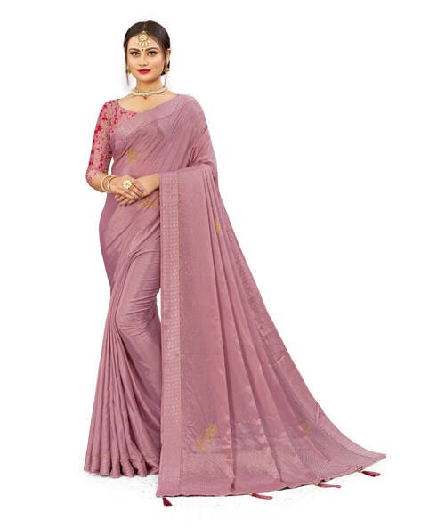 Dusty Rose Kota Printed Saree Set Design by Begum Pret at Pernia's Pop Up  Shop 2024