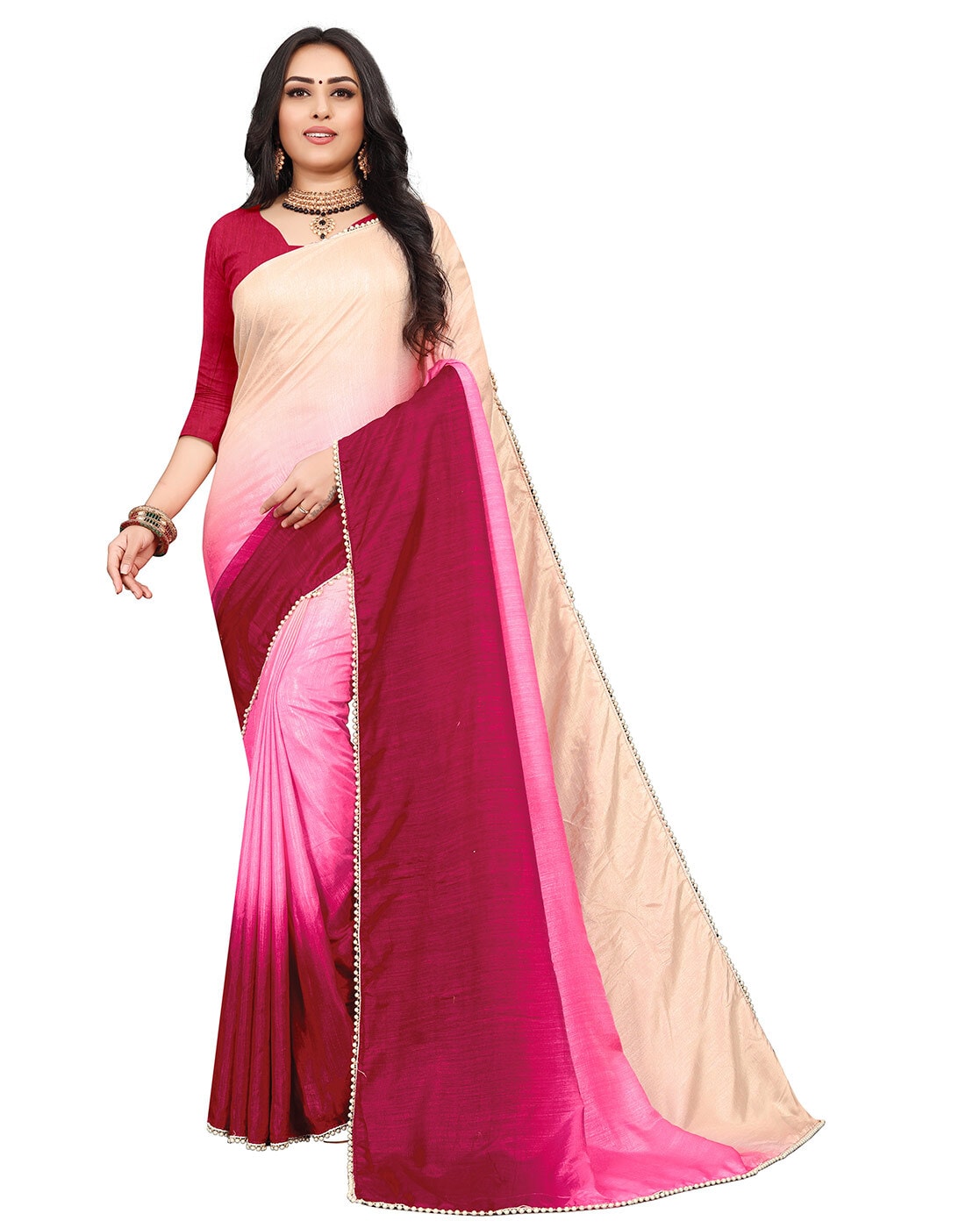 Buy F QUEEN CREATION Self Design Daily Wear Art Silk Multicolor Sarees  Online @ Best Price In India | Flipkart.com