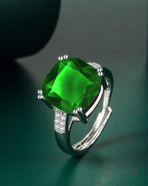 Swarovski Ring - Buy Victorian Emerald Rings At Online