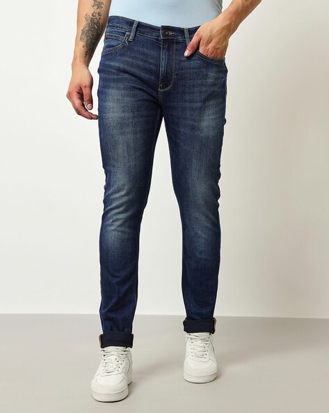 Lee Men Mid-Wash Skinny Jeans