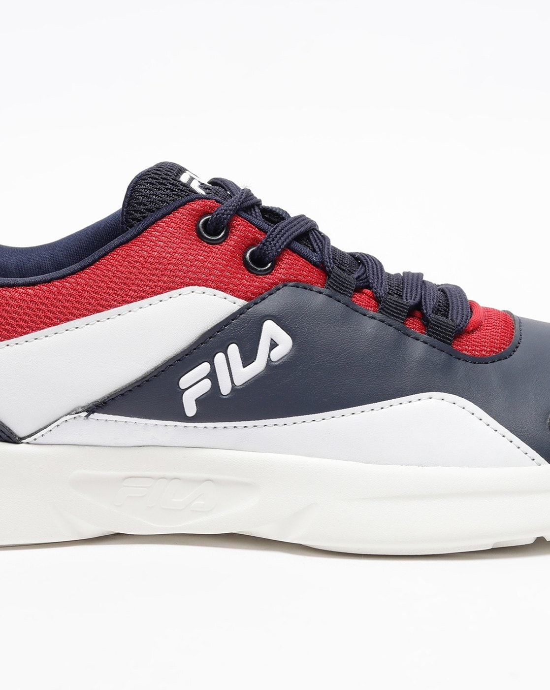 Fila shoes red sale white and blue