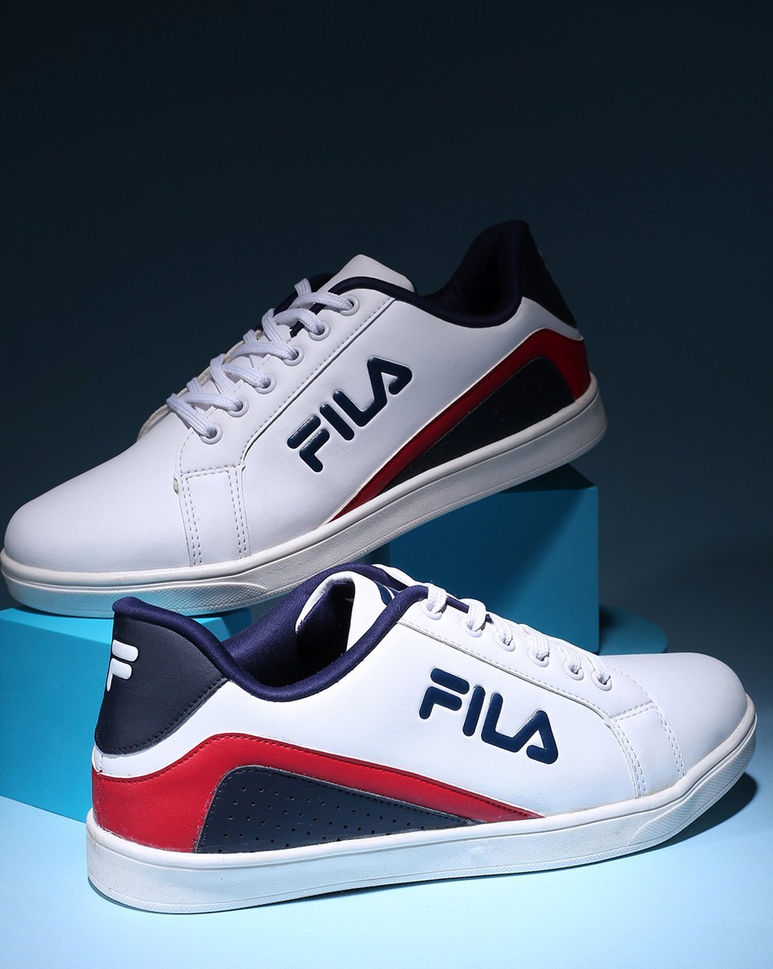 Hobart tragt Silicon Buy White Casual Shoes for Men by FILA Online | Ajio.com