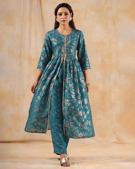 Buy Black Kurtas & Kurtis for Women by Aj Art Online | Ajio.com