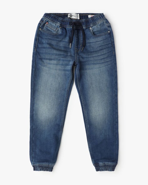 Lee Cooper Boys Mid-Wash Jogger Jeans