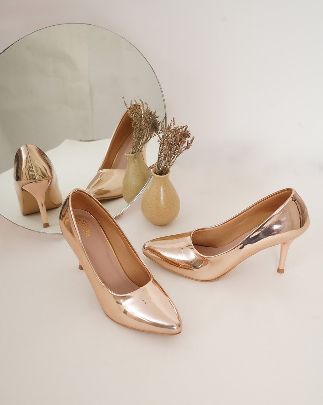 Rose gold clearance metallic shoes