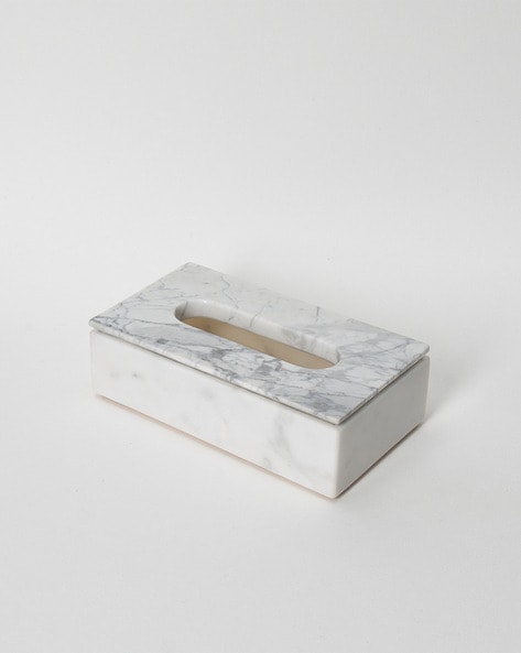 Baoblaze Ceramic Tissue Box Holder Tissue Paper Storage Holder for Home Kitchen Decor Beige, Size: 22.2cmx10.7cmx13.5cm