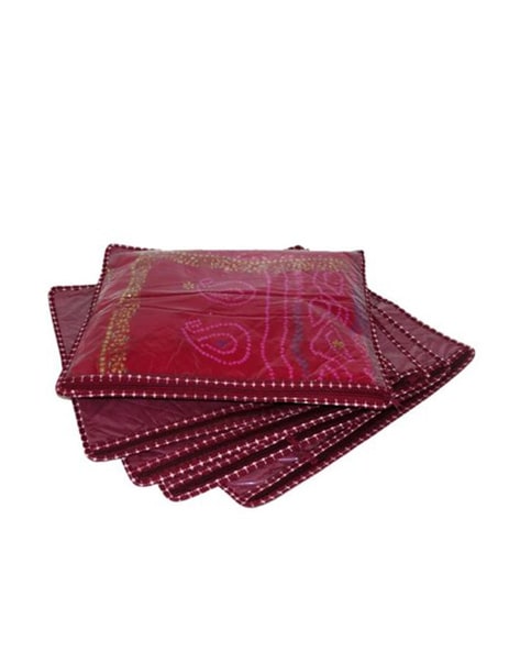 Buy Pack of 8 Satin 6inch Designer Height Saree Cover Online In India At  Discounted Prices