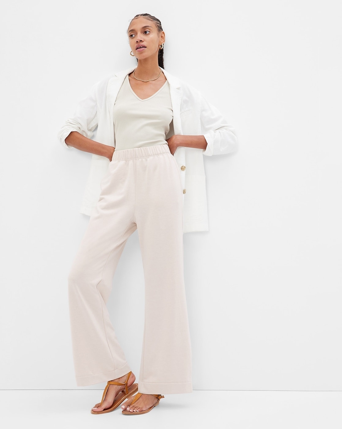 High-Rise Straight Fit Pants