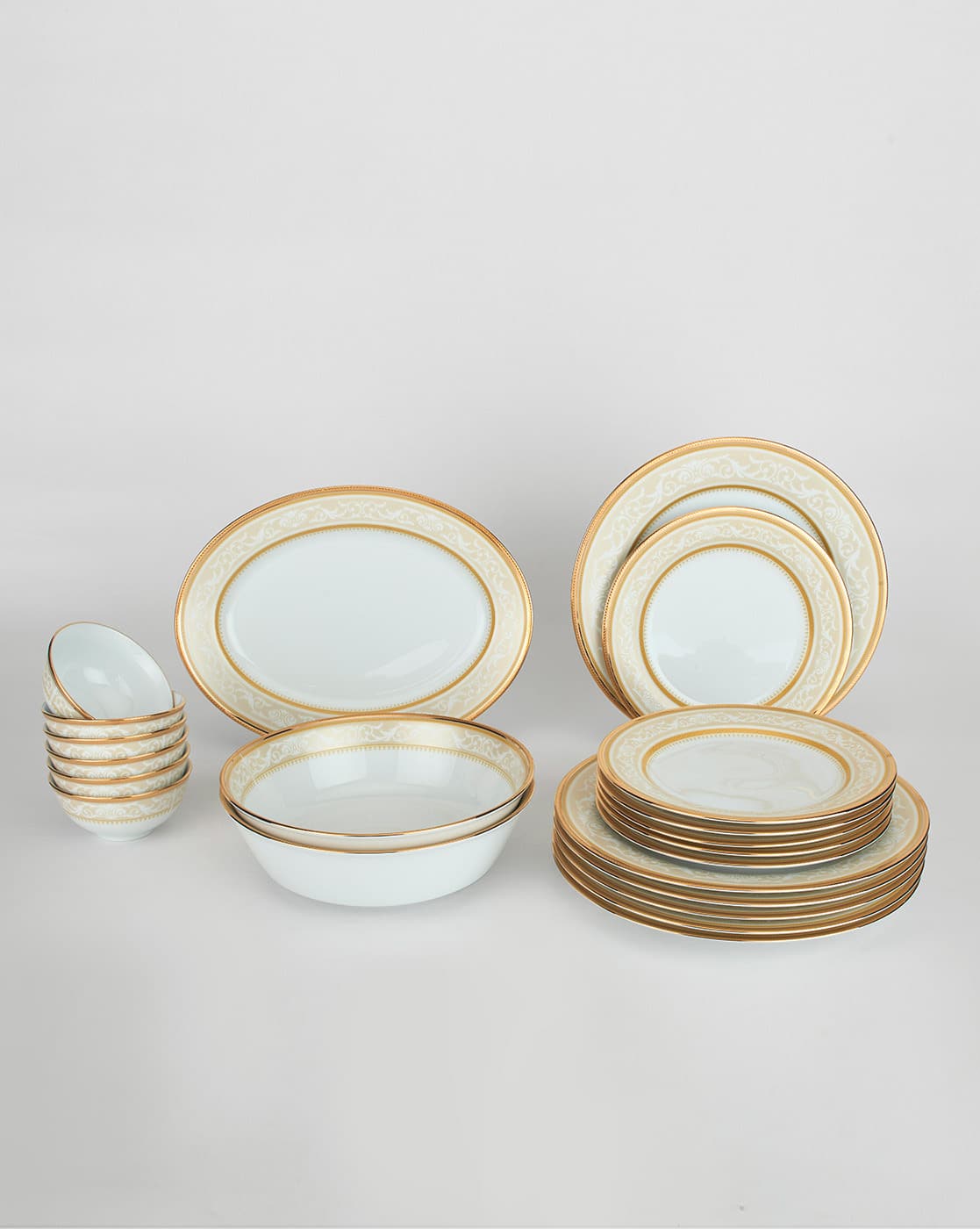 Buy Noritake 21-piece Glendonald Dinner Set | White Color Home