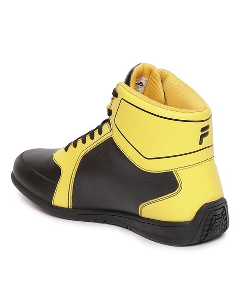 Fila yellow shop shoes men