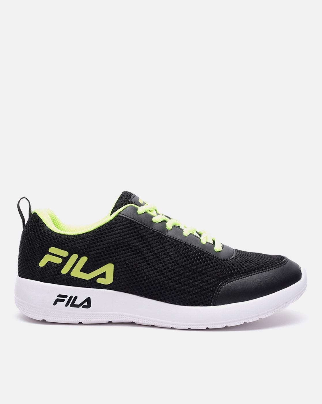 Fila® Memory Sportland Mens Running Shoes, Color: Wht-nvy-slvr - JCPenney