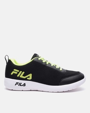 Fila black mens best sale shoes