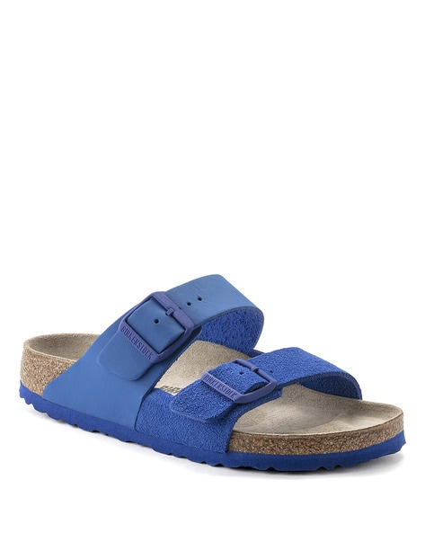 Birkenstock blue best sale sandals leather