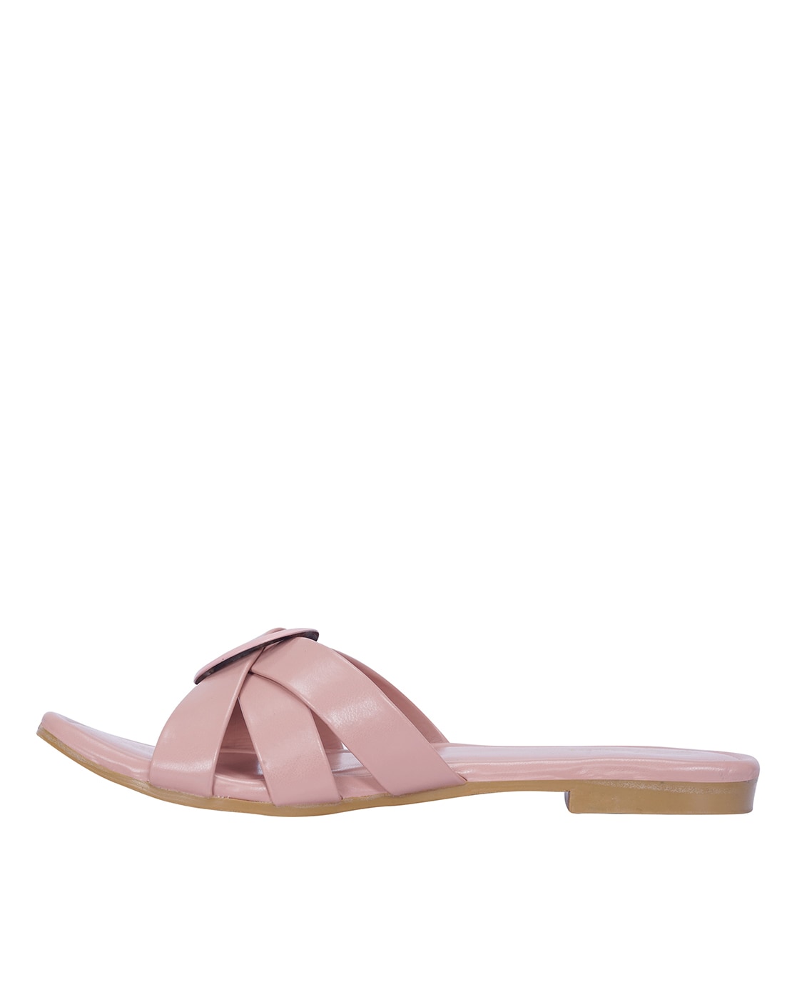 Buy Peach Flat Sandals for Women by Mehnam Online