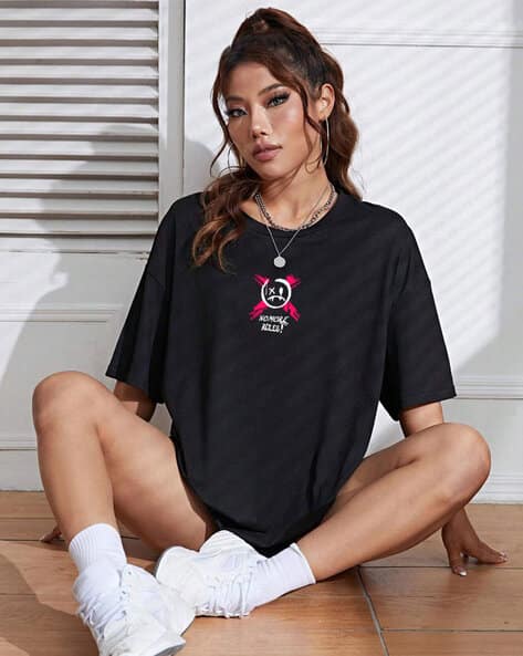EYEBOGLER Graphic Round-Neck T-Shirt