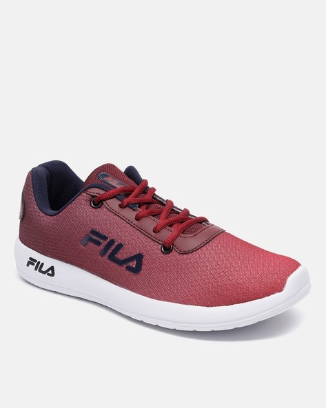 Fila shoes best sale red and white