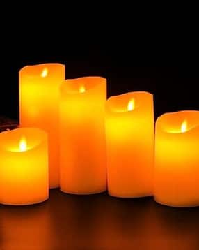 Set of 5 Plastic Led Candles-image-28