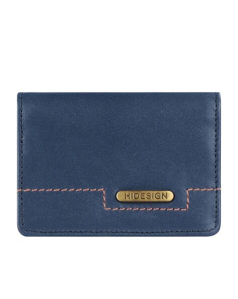 Hidesign Men Blue Genuine Leather Wallet