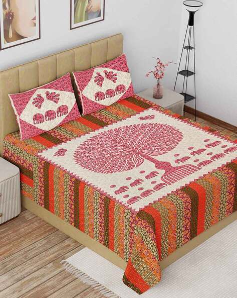 Buy Multicoloured Bedsheets for Home & Kitchen by The Craft Monk Online