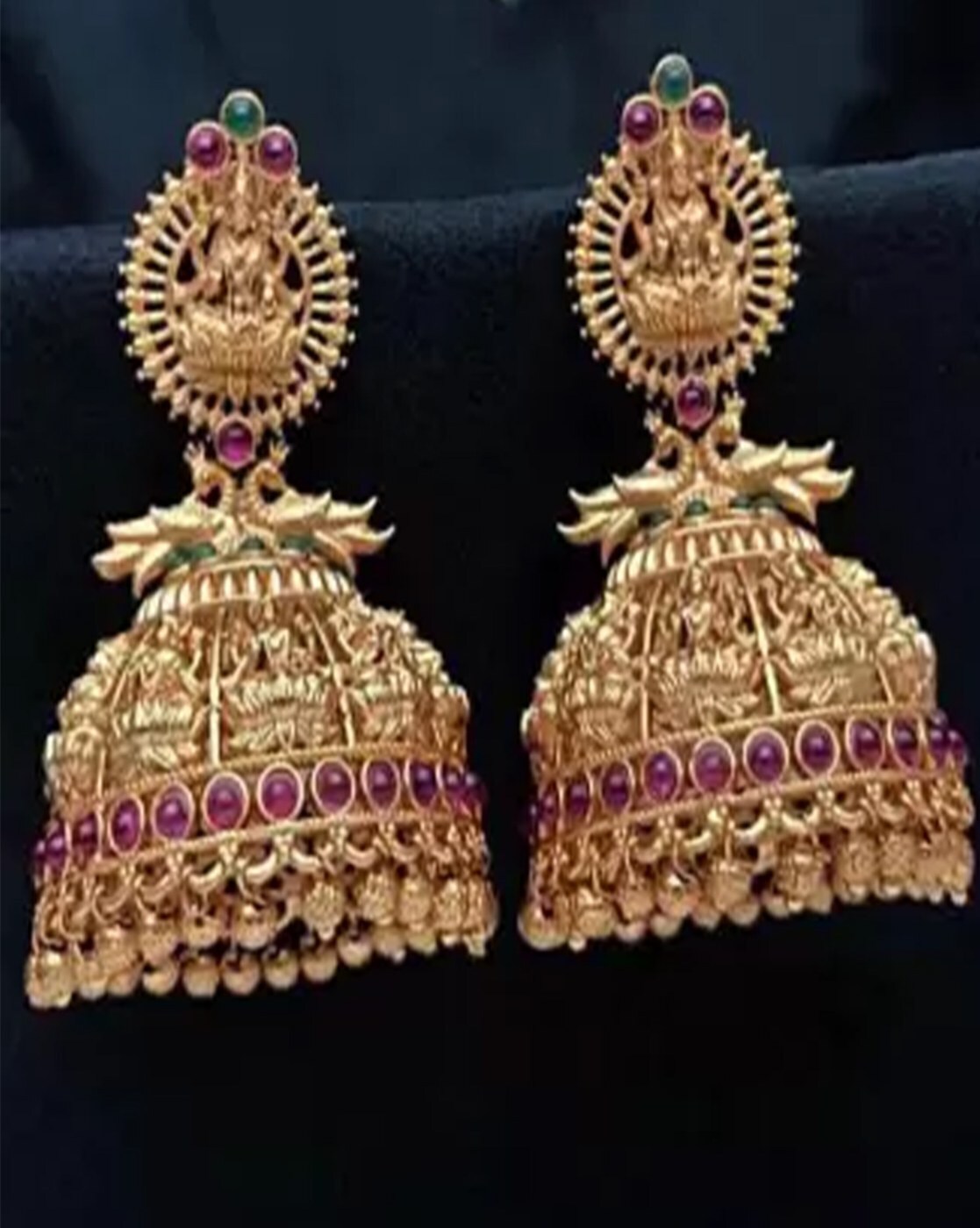 CZ Stones Leaf Model Fashion Jewellery Jhumka Earrings – Sparsh Jewellery