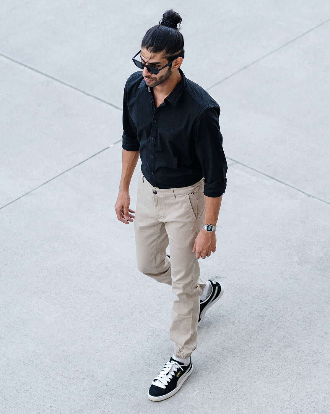 Buy Beige Track Pants for Men by Gabardine Online