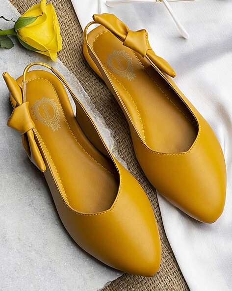 Girls hot sale yellow flats