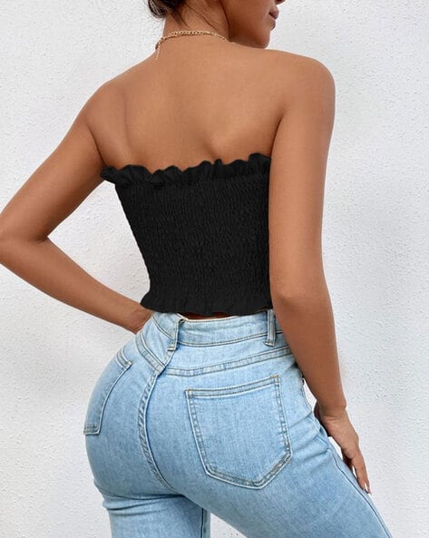 Tube Top/strapless Top/open Shoulders Top/black Top/tight Top/crop Top/yoga  Top/summer Top/ off Shoulders Top/28 Colors, S, M, L, XL, XXL -  Canada