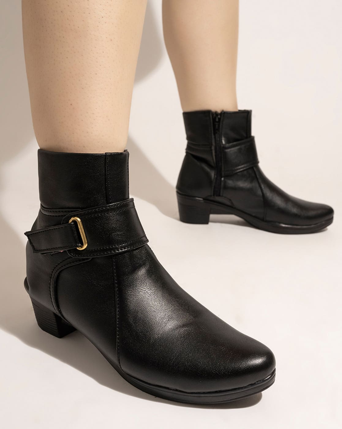 Y's lady's short boots black 25〜25,5cm Y's lady's short boots