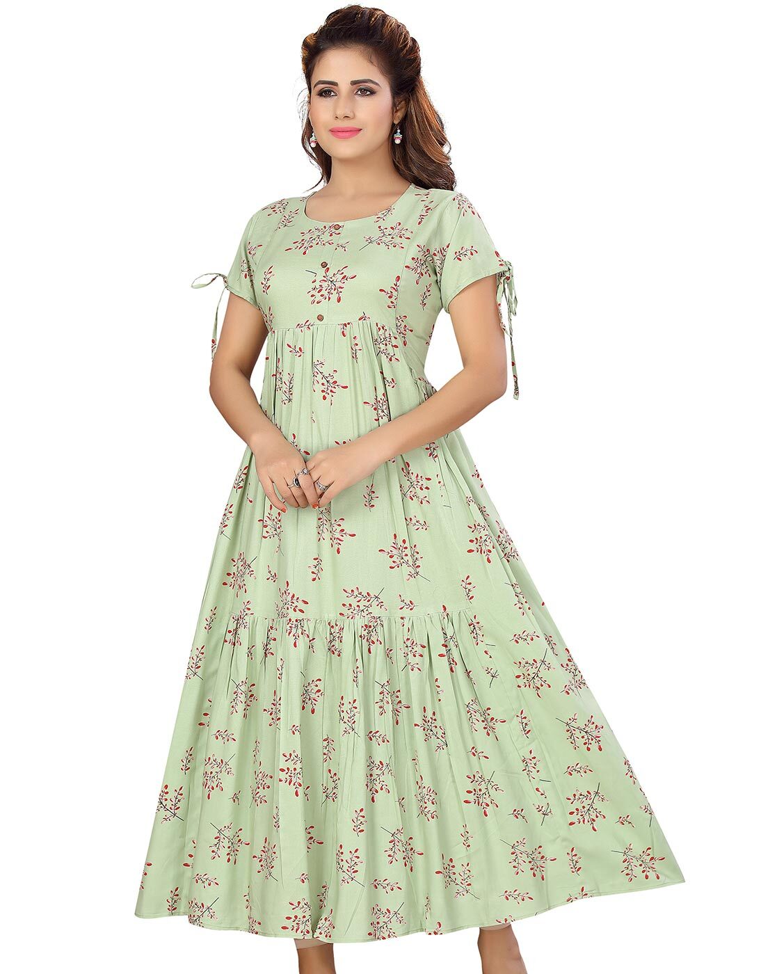 Buy FLORAL MATERNITY NURSING Blue Gown Kurti Pregnancy Dress for Online in  India  Etsy