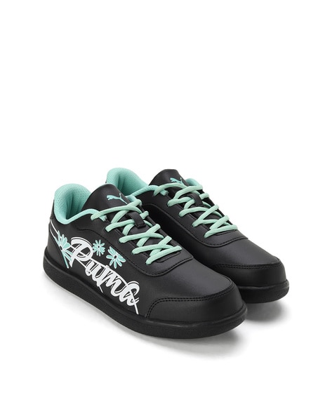 Puma Round-Toe Lace-Up Sneakers