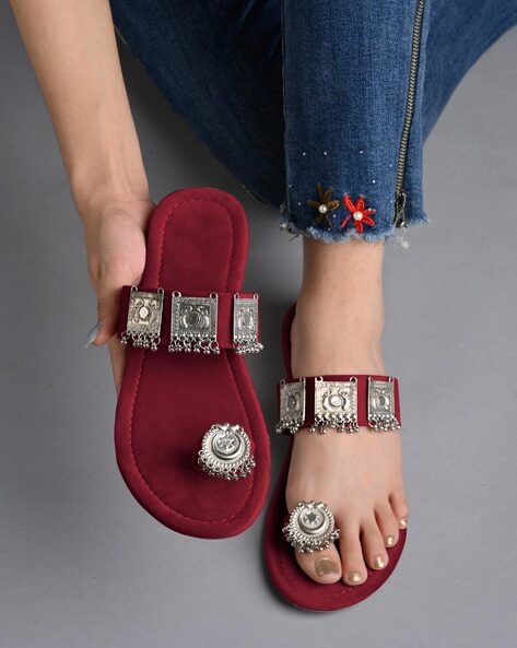 Buy Red Sandals for Girls by Shoetopia Online Ajio