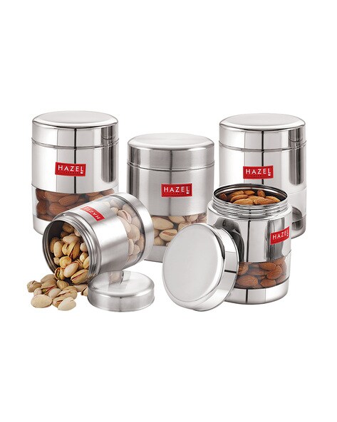 Stainless Steel Containers with Lids