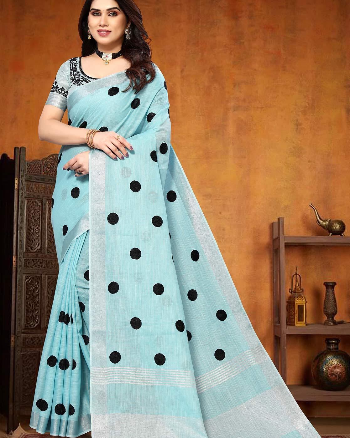 Navy Blue Saree - Buy Navy Blue Sarees For Women – Koskii